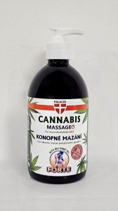 Konopny żel  forte do masażu z zawartością 5% oleju konopnego  z pompką500ml