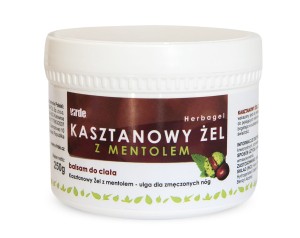 Kasztanowy żel z mentolem 250ml na opuchnięte i zmęczone nogi